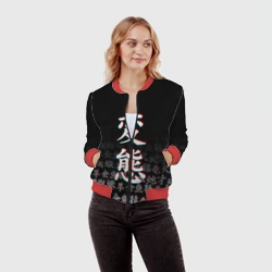 Женский бомбер 3D Hentai glitch хентай глитч - фото 2