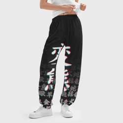 Женские джоггеры оверсайз 3D Hentai glitch хентай глитч - фото 2