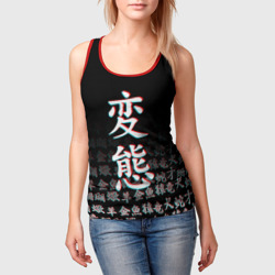 Женская майка 3D Hentai glitch хентай глитч - фото 2