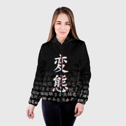 Женская куртка 3D Hentai glitch хентай глитч - фото 2