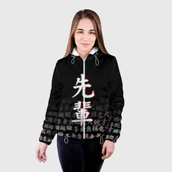 Женская куртка 3D Senpai glitch сенпай - фото 2