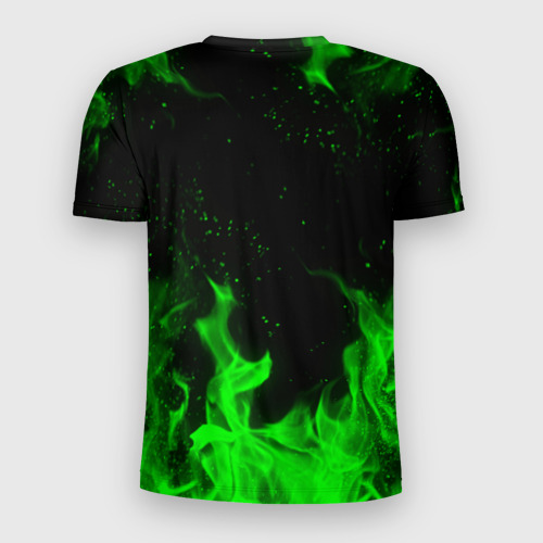 Мужская футболка 3D Slim Stalker 2 toxic fire Сталкер 2 токсичный огонь - фото 2