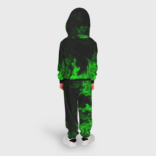 Детский костюм с толстовкой 3D Stalker 2 toxic fire Сталкер 2 токсичный огонь, цвет черный - фото 4
