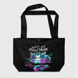 Пляжная сумка 3D Чеширский котик Алиса в стране чудес