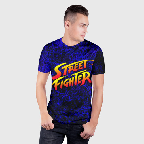 Мужская футболка 3D Slim Street fighter, цвет 3D печать - фото 3