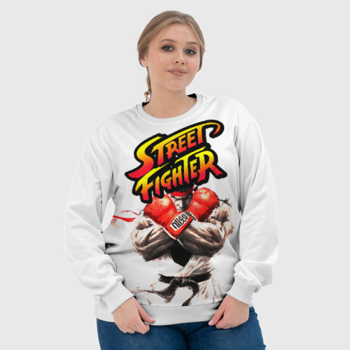 Женский свитшот 3D Street fighter, цвет 3D печать - фото 6