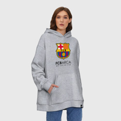 Худи SuperOversize хлопок FC Barcelona Barca - фото 2