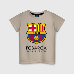 Детская футболка хлопок FC Barcelona Barca