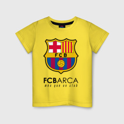 Детская футболка хлопок FC Barcelona Barca