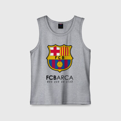 Детская майка хлопок FC Barcelona Barca