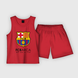 Детская пижама с шортами хлопок FC Barcelona Barca