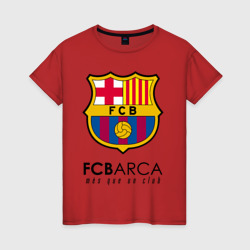 Женская футболка хлопок FC Barcelona Barca