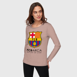 Женский лонгслив хлопок FC Barcelona Barca - фото 2