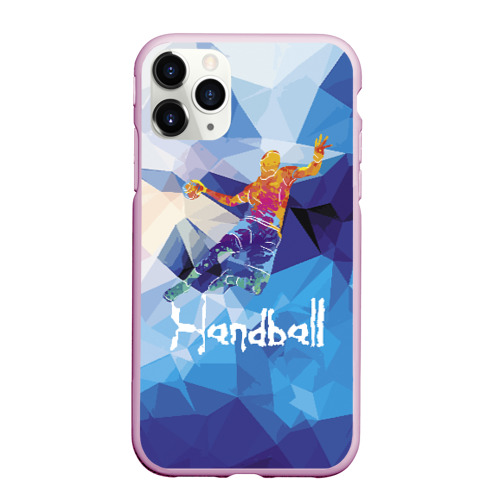 Чехол для iPhone 11 Pro Max матовый Handball, цвет розовый