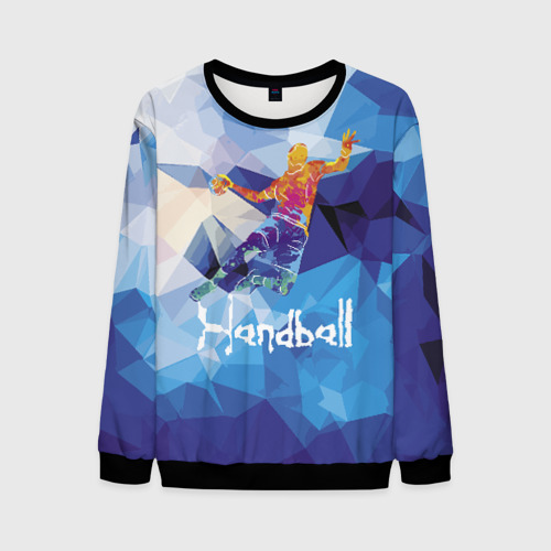 Мужской свитшот 3D Handball, цвет черный