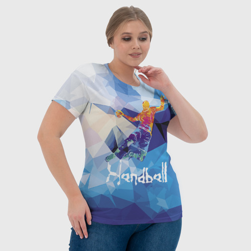 Женская футболка 3D Handball, цвет 3D печать - фото 6