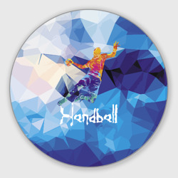 Круглый коврик для мышки Handball