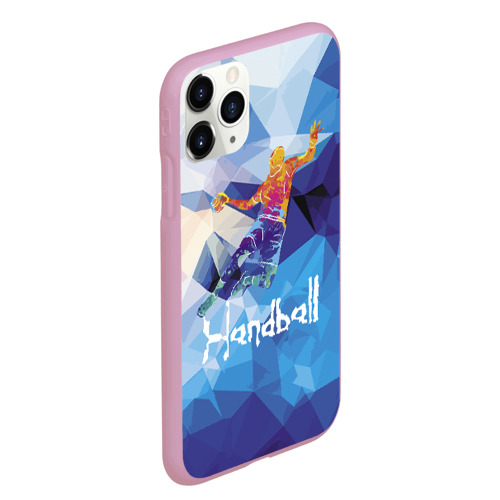 Чехол для iPhone 11 Pro Max матовый Handball, цвет розовый - фото 3