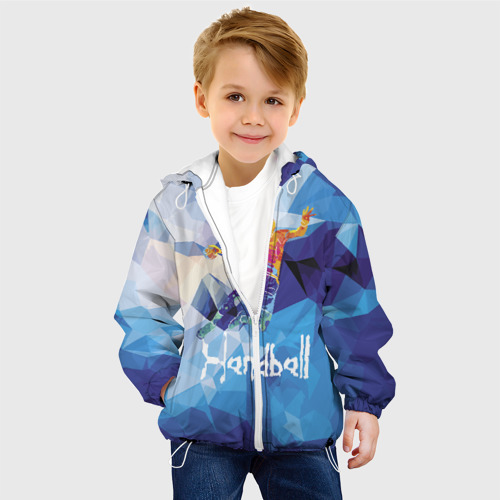 Детская куртка 3D Handball, цвет белый - фото 3