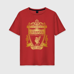 Женская футболка хлопок Oversize Liverpool