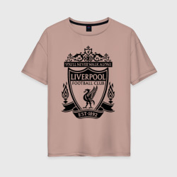 Женская футболка хлопок Oversize Liverpool