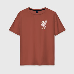 Женская футболка хлопок Oversize Liverpool на спине