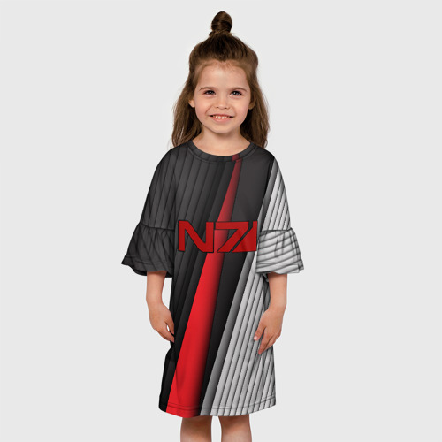 Детское платье 3D с принтом N7, вид сбоку #3