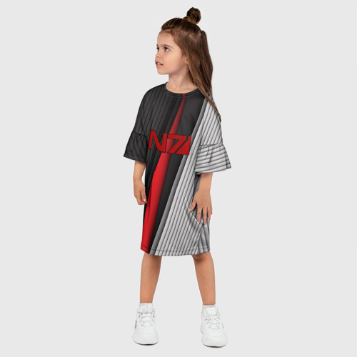 Детское платье 3D с принтом N7, фото на моделе #1