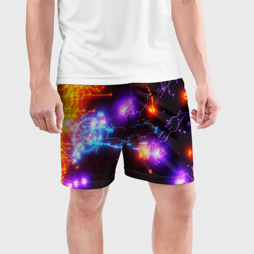 Мужские шорты спортивные Galaxy, цвет 3D печать - фото 3