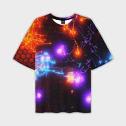 Мужская футболка oversize 3D Galaxy