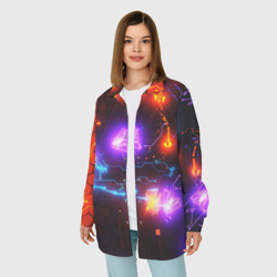 Женская рубашка oversize 3D Galaxy - фото 2