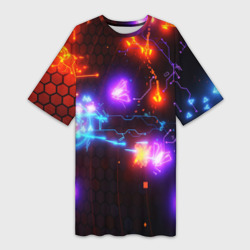 Платье-футболка 3D Galaxy
