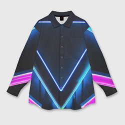 Мужская рубашка oversize 3D Disquared neon