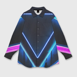 Женская рубашка oversize 3D Disquared neon