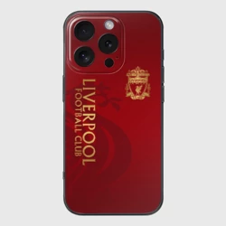 Чехол для iPhone 16 Pro силиконовый с защитой камеры Liverpool