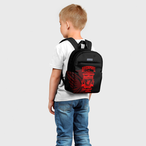 Детский рюкзак 3D с принтом LIVERPOOL, фото на моделе #1