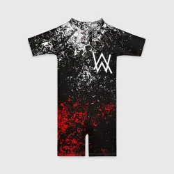 Детский купальный костюм 3D Alan Walker на спине