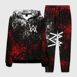 Мужской костюм 3D Alan Walker на спине