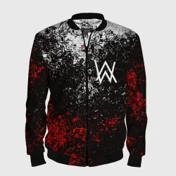 Мужской бомбер 3D Alan Walker на спине