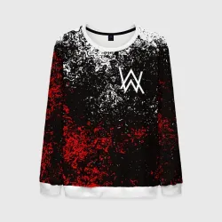 Мужской свитшот 3D Alan Walker на спине