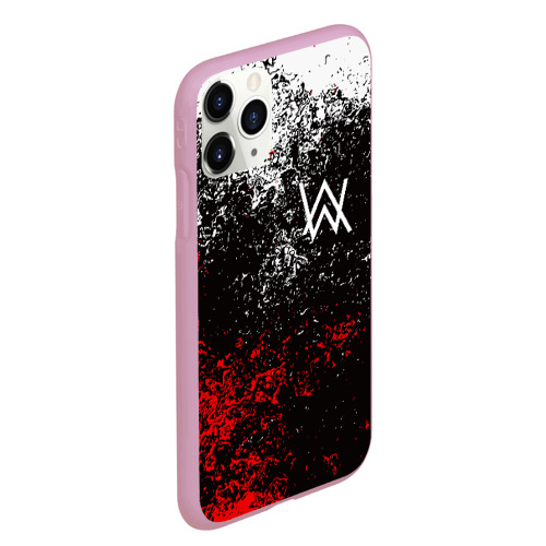 Чехол для iPhone 11 Pro Max матовый Alan Walker на спине, цвет розовый - фото 3