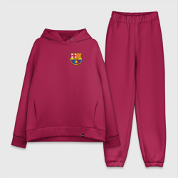 Женский костюм хлопок Oversize FC Barcelona