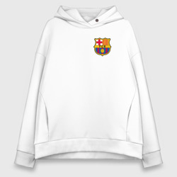 Женское худи Oversize хлопок FC Barcelona
