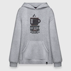 Худи SuperOversize хлопок Код Кофе