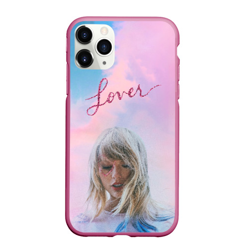 Чехол для iPhone 11 Pro Max матовый Taylor Swift - Lover, цвет малиновый