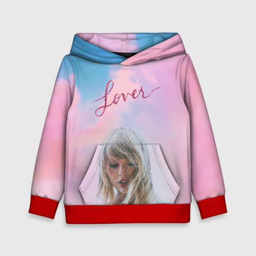 Детская толстовка 3D Taylor Swift - Lover, цвет красный