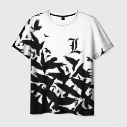 Мужская футболка 3D L letter bird
