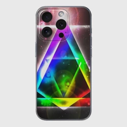 Чехол для iPhone 15 Pro Max силиконовый с защитой камеры Иллюминаты