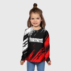Детский лонгслив 3D Fortnite paints Фортнайт брызги - фото 2