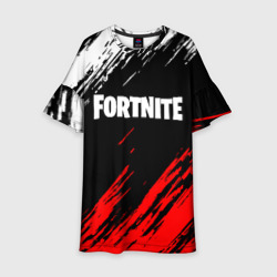 Детское платье 3D Fortnite paints Фортнайт брызги